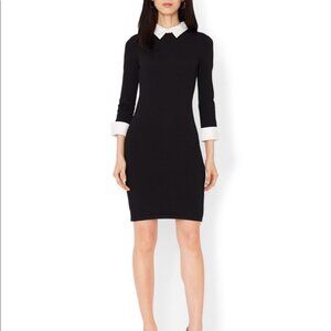 Lauren Ralph Lauren Black White Collar Dress